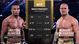 UFC 5 Gameplay Jailton Almeida vs Junior dos Santos