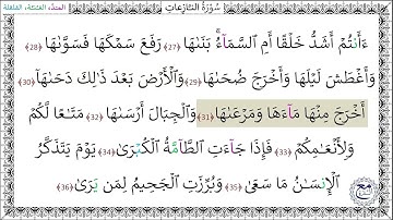 سورة النازعات (27  - 36) عبد الرحمن شاهين