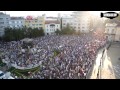 Протест в София сниман от въздуха 17.6.2013 Protest in Sofia