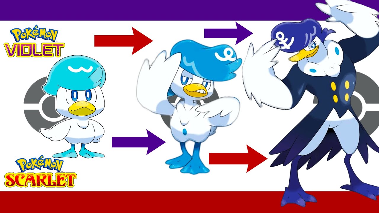 Pokemon Scarlet And Violet Starter Evolutions 