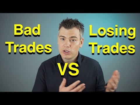 Video #45)  Bad trades vs losing trades  -  What's the difference?