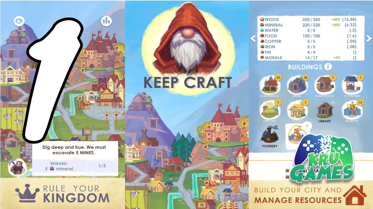 Keep Craft Your Idle Civilization Gameplay Walkthrough #1 (Android, IOS)