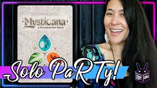 Mysticana 🔥💧🌿 | Solo Board Game PaRTy!!! (Playthrough and Review/ Tutorial, yup!) 🎉