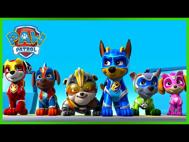 Mighty Pups Stop a Rocket Ship Lighthouse and More! | PAW Patrol | Cartoons for Kids Compilation class=