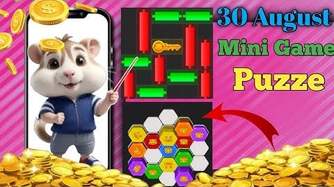 30 August mini game puzzle and daily cipher hamster kombat | how to solve mini game puzzle