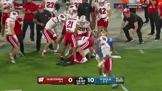 Marvin Burks Jr. Comes up With the Pick vs. UCLA | Wisconsin Football