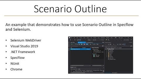 Using Scenario Outline in Selenium WebDriver with SpecFlow and C# - Part 6