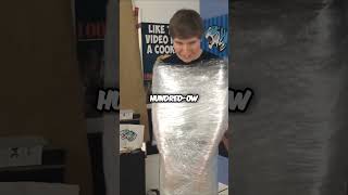 Insane Challenge: 100 Layers of Saran Wrap and Toilet Paper!