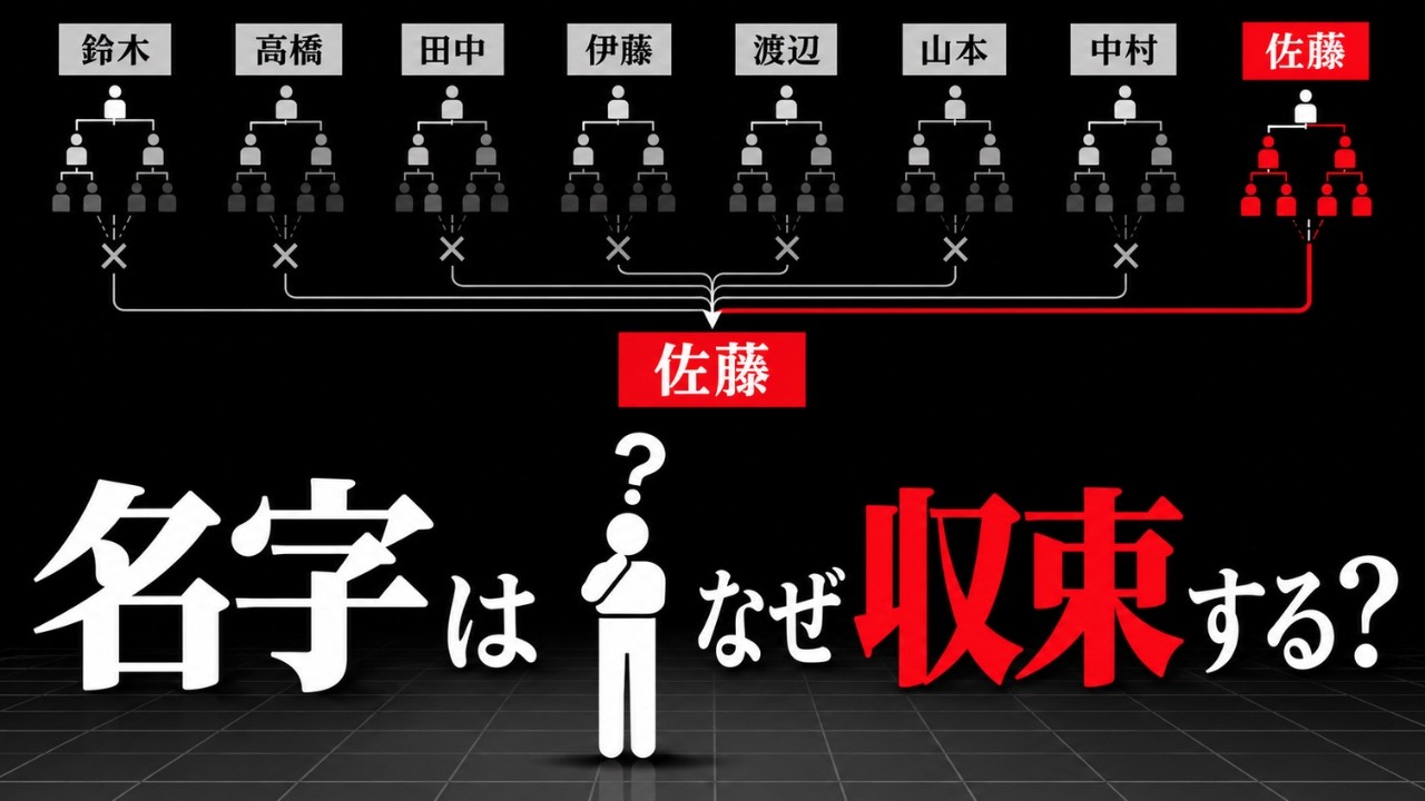 なぜあなたの名字は、必ず絶滅するのか【数理統計学】