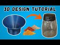 3D Printing design how to | IKEA SPICE shaker screw on funnel | 3D printing object design