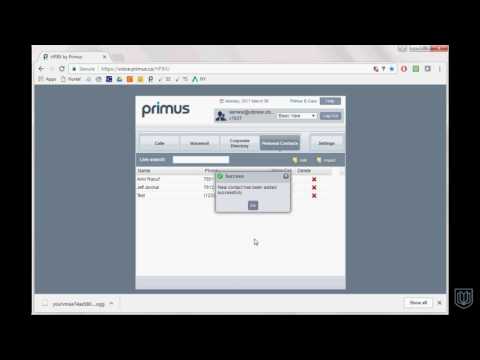 UTP Polycom Guide (Primus Web Portal)