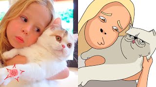 Nastya The Boo Boo Story | Drawing Meme