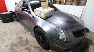 MY CTS-V GETS A CARBON FIBER STEERING WHEEL!!