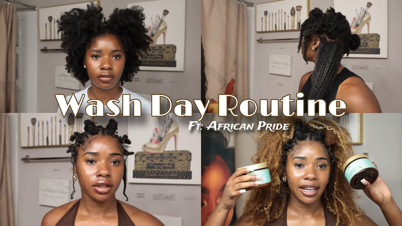 Wash Day Routine for Healthy Natural Hair | African Pride Rosemary ...