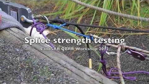 Splice strength testing