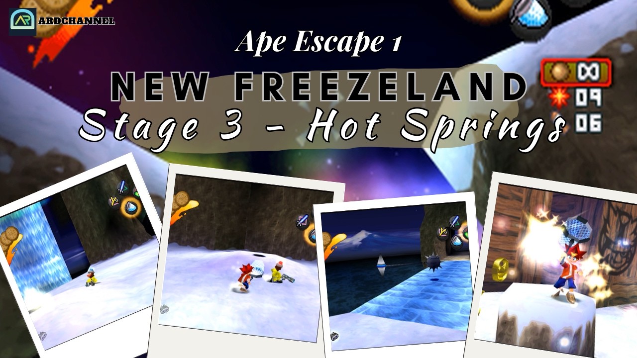 Ape Escape 1 [New Freezeland] Stage 3 - Hot Springs - YouTube