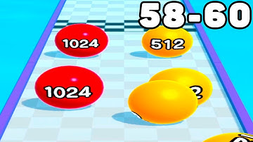 BALL RUN 2048 Walkthrough All Levels Gameplay Android,ios Level 58-60
