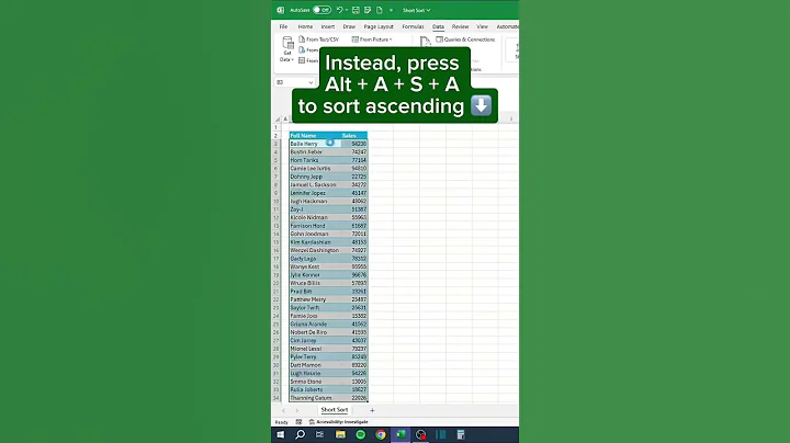 Excel Hack: ALT + ASA & ASD Shortcuts You Need to Know! 🔥