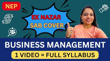 Business Management | NEP | One Shot Video | 2025 | Complete Content | #bbabcom #business