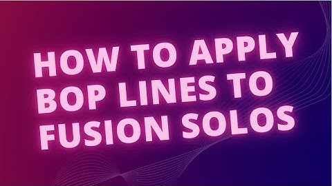 Barry Harris line building for fusion??!