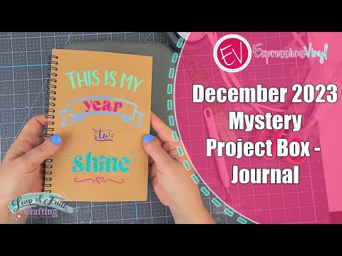 December 2023 Mystery Project Box - Journal with Heat Transfer Vinyl