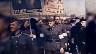 Украинские бандеровцы УПА?Nein, Wlassows russische Armee im Jahr 1943 in Pskow#война#россия #украина