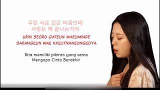 [Korean cover] Tak Ingin Usai - Keisya Levronka (Cover by Yuri) Lirik   terjemahan