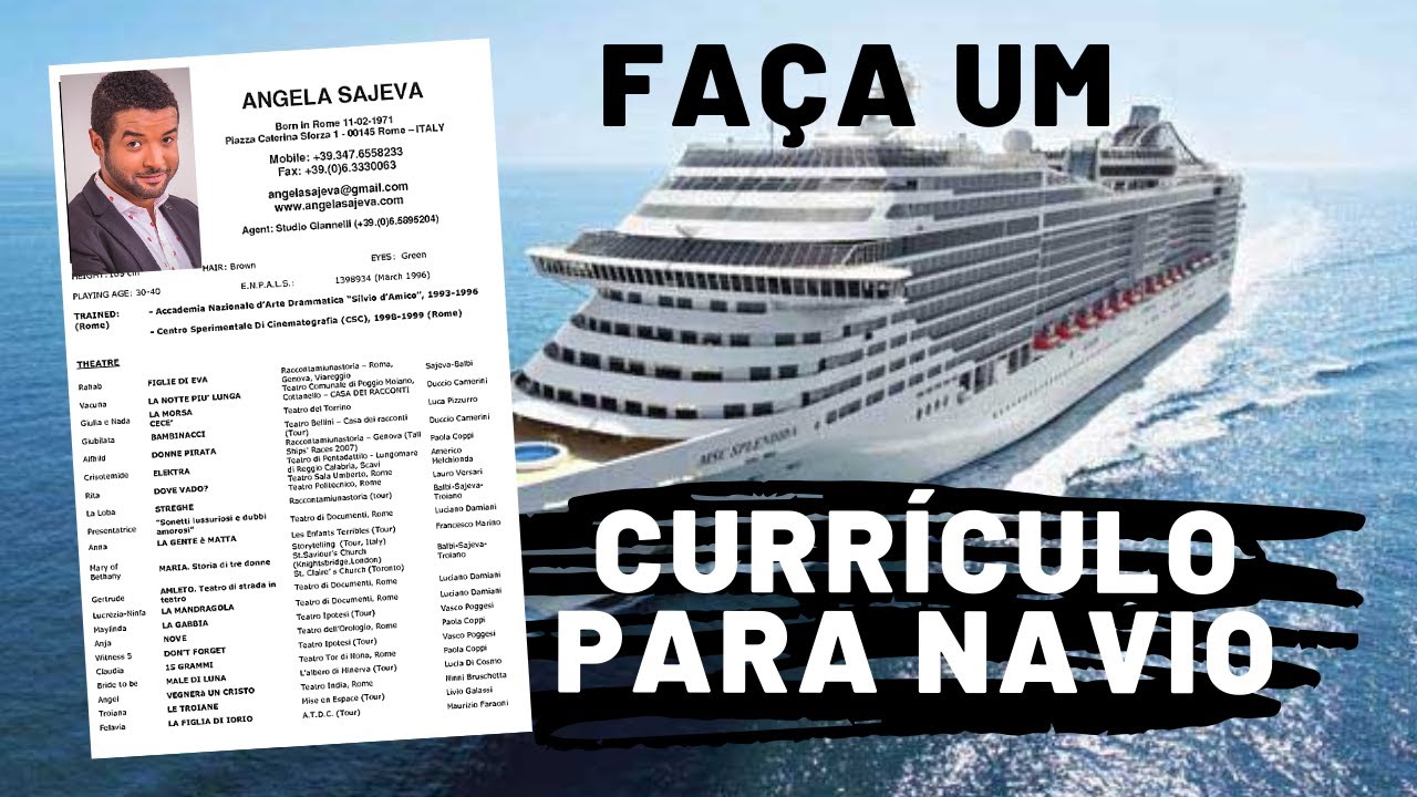 COMO FAZER UM CURRICULO EM INGLÊS PARA TRABALHAR EM NAVIOS - Mundo do Marco