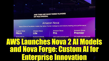 AWS Launches Nova 2 AI Models and Nova Forge: Custom AI for Enterprise Innovation