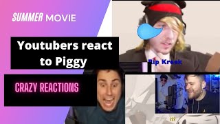 Youtubers react to Piggy Book 2 Chapter 12 Willow Survivor Ending!  KreekCraft, Flamingo,and More!