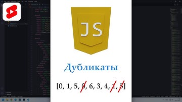 Как убрать дубликаты в массиве на JavaScript #Shorts