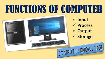 Functions of computer | Input | Process | Output | Storage | #computereducation #computerknowledge |