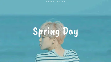 Spring Day - Easy Lyrics And Audio 8D - BTS  🎧 [ USE HEADPHONES ] 🎧