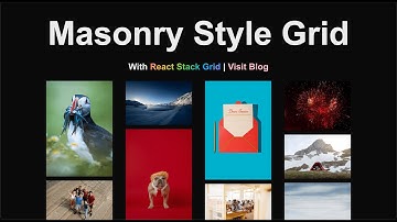 Masonry Style Grid Layout in NextJS