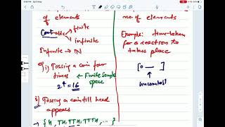 Discrete sample space & continues sample space