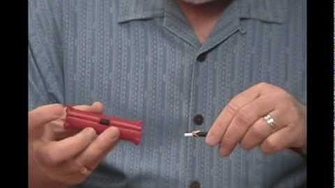 How to video on the Crimp BNC connector for security CCTV camera coax cable.