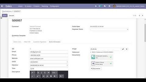 Sale Order Custom Fields Odoo, SO Dynamic Field Odoo