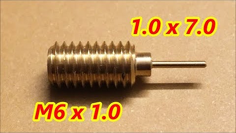 CNC lathe threading M6 x 1.0 with full form insert, turning 1mm x7mm brass with insert for aluminium