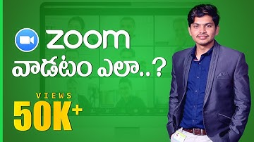 How to use Zoom App Explained  in Telugu