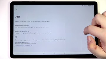 HONOR Pad X8a – How to Delete Google Advertising ID
