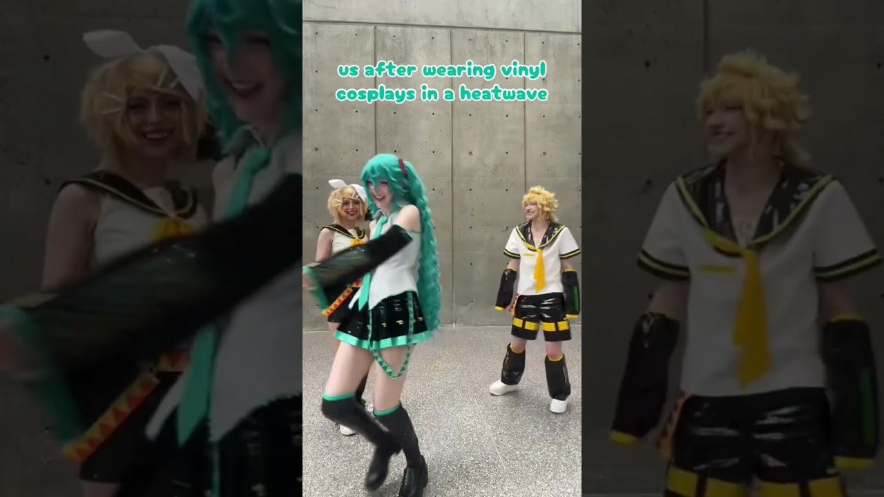 len doing anything but the dance #cosplay #miku #hatsunemiku #hatsunemikucosplay #vocaloid #anime