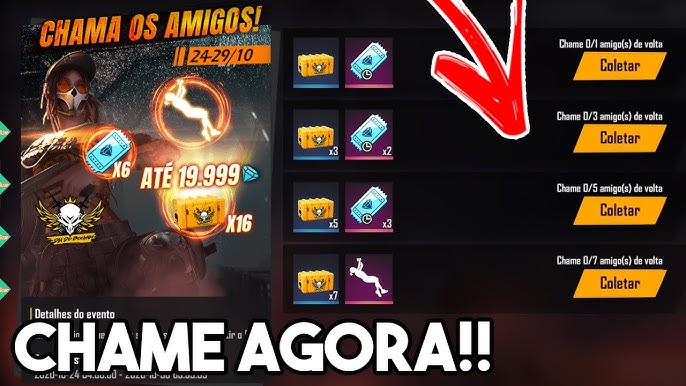 Free Fire: como chamar amigo de volta em evento da Booyah