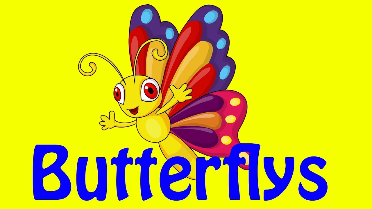 English Nursery Rhymes for Children Butterfly Song Preschool Rhymes