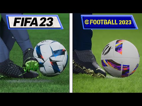 FIFA 23 vs eFootball 2023 | Graphics &amp; Details Comparison | Analista De Bits