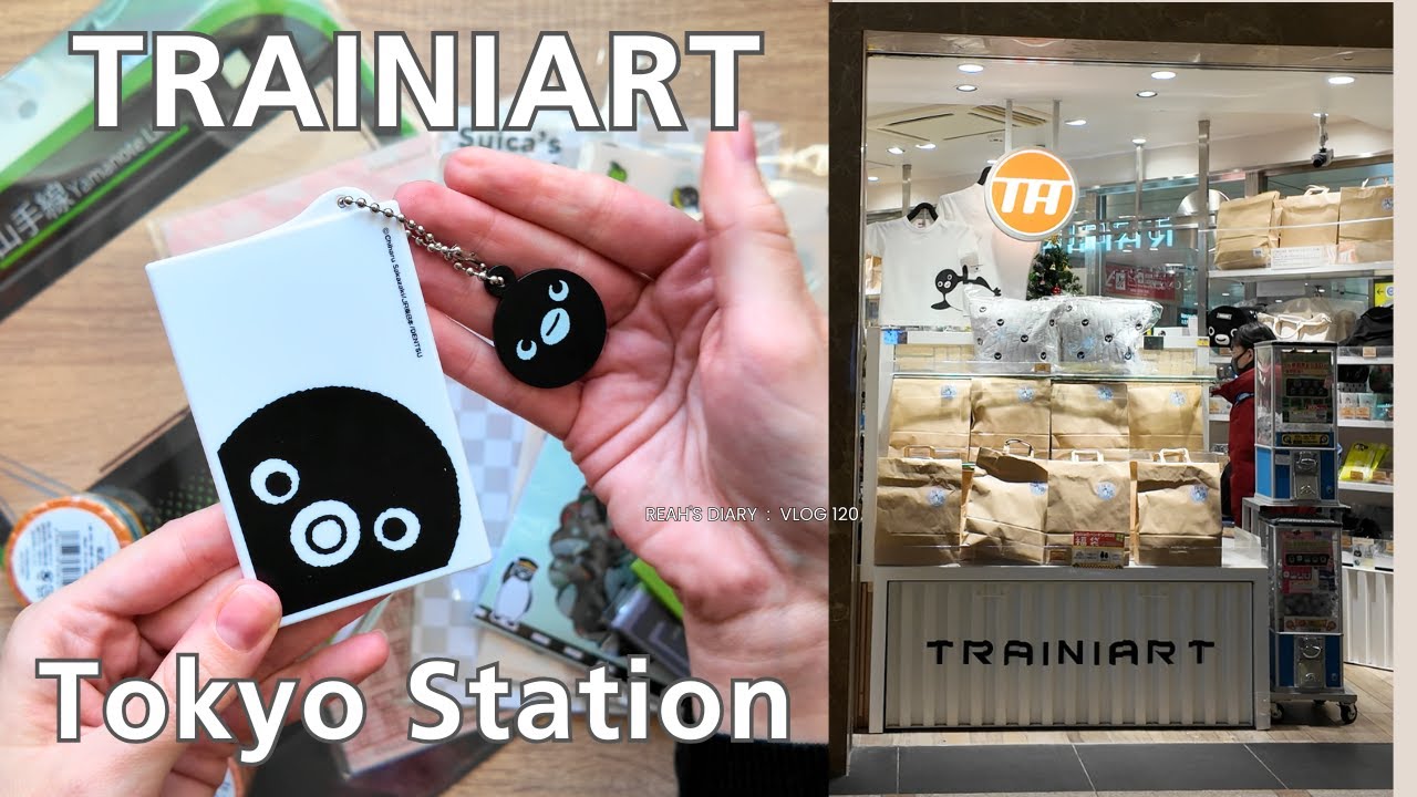 Trainiart at Tokyo Station - must visit for Japanese train fans 🚅🐧