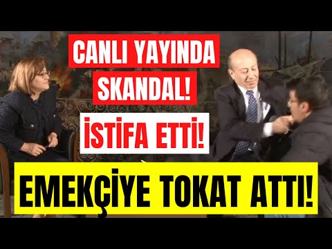 HaberTürk yazarı Muharrem Sarıkaya istifa etti! Muharrem Sarıkaya canlı yayında muhabire tokat attı!