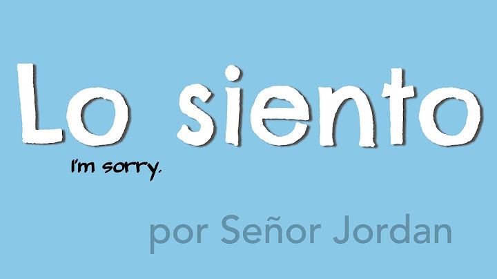 Canción - Lo siento (I'm sorry)