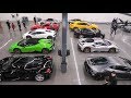 NVN London first Cars and Coffee! Ferrari SP2, SVJ, Pista and more!