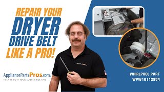 How To Replace: Whirlpool/KitchenAid/Maytag Dryer Drive Belt WPW10112954 by AppliancePartsPros 96 views 10 hours ago 14 minutes, 44 seconds