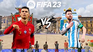 FIFA 23 - Portugal 🇵🇹 vs Argentina 🇦🇷 - VoltaCity | 5v5 International Futsal Match | Ft. CR7, LM10